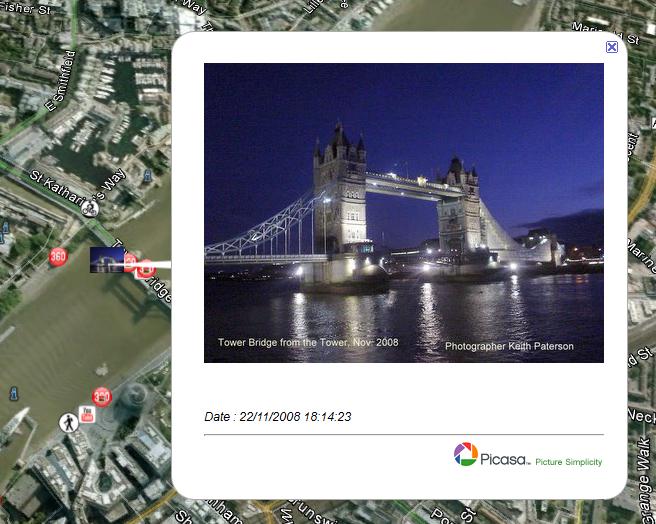 Geotagging - tower bridge